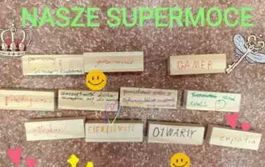 prace uczni&oacute;w z zajęć  JESTEM OK!