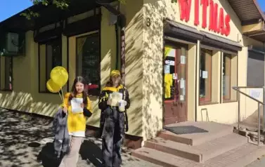 Wolontariusze ze Szkoły Podstawowej nr 8 w Zgierzu