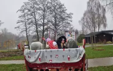 Przejazd saniami Mikołaja