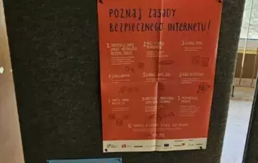 Gazetka z zasadami bezpiecznego internetu