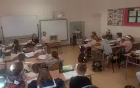 Uczniowie klasy 2c podczas występu