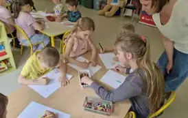 rysowanie misia Szczepana