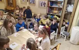 klasa 1B w Baśniowej Kawiarence