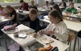 Klasa 4 a - budowa szkielet&oacute;w brył.