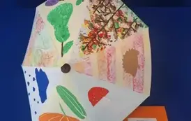 Parasol- praca plastyczna wykonana przez Marcela w konkursie