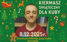 plakat z napisem Kiermasz dla Kuby