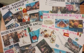 zdjęcie przedstawia pracę plastyczne wykonane przez uczni&oacute;w ze Szkolnego Klubu Książki