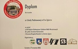 Dyplom uczestnictwa w Rajdzie