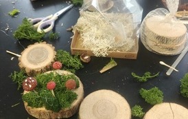 materiały do wykonaia pracy mech patyki kapelusze