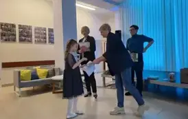 Odbi&oacute;r nagrody wyr&oacute;żniającej