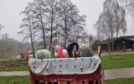 Przejazd saniami Mikołaja