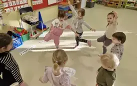naśladowanie łyżwiarki figurowej