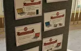 Gazetka z zasadami bezpiecznego internetu