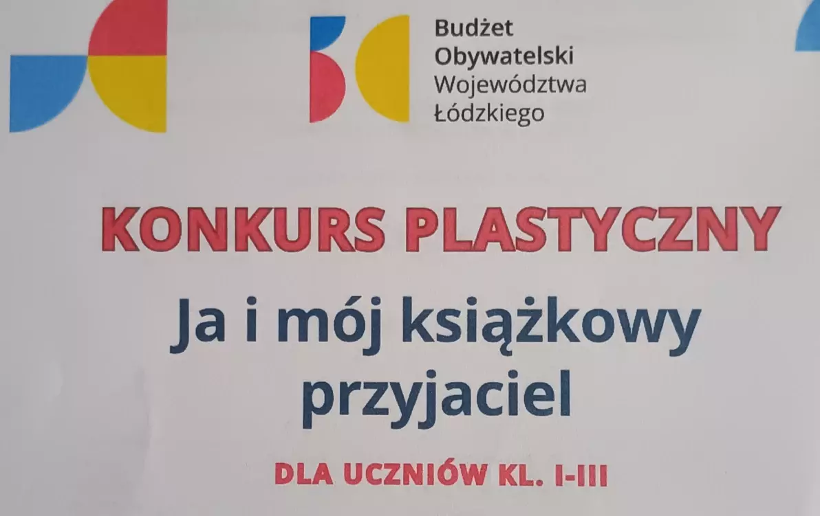 Plakat promujący konkurs plastyczny
