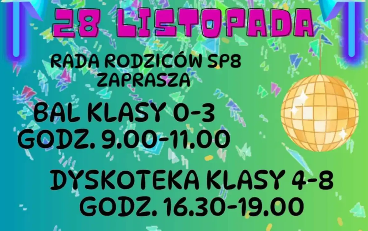 Plakat informujący o zabawie andrzejkowej