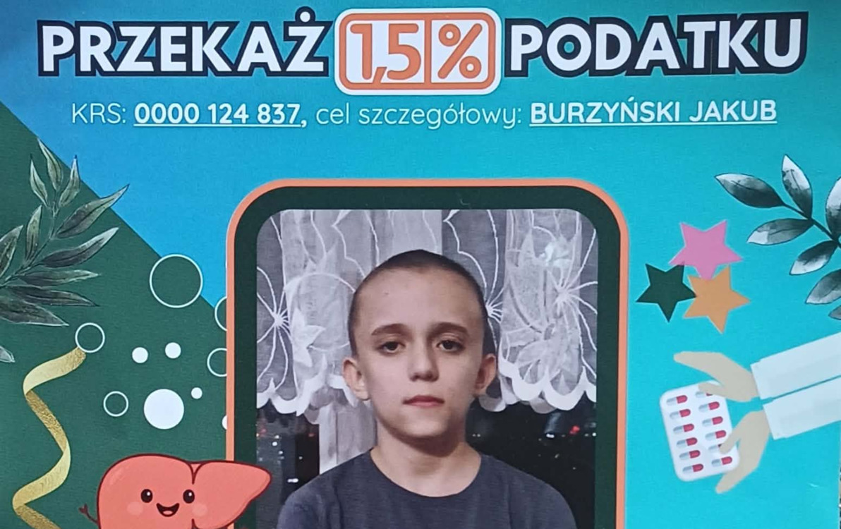 Cały czas można przekazać 1,5 % na Jakuba