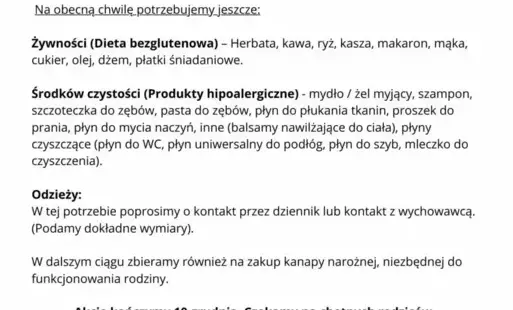 Zdjęcie do SZLACHETNA PACZKA