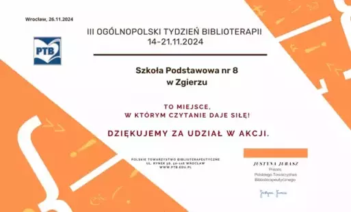 Zdjęcie do PODZIĘKOWANIE OD PTB
