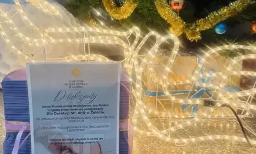 Podziękowanie z hospicjum