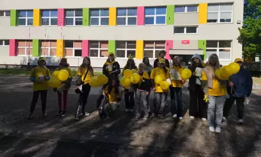 Wolontariusze ze Szkoły Podstawowej nr 8 w Zgierzu