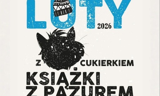 Zdjęcie przedstawia plakat promujący akcję czytelniczą  Luty z Cukierkiem- Książki z Pazurem