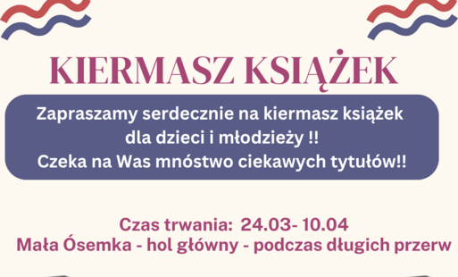 Kiermasz książki wydawnictwa Tuliszków - plakat reklamowy