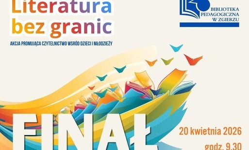 Plakat promujący finał akcji czytelniczej
